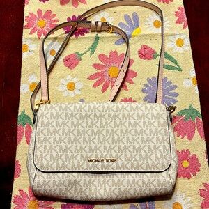 Michael Kors Crossbody Logo Jet Set Bag White